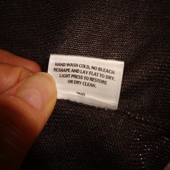 Eileen Fisher Open Duster XS Metallic Brownish Semi-Sheer - Picture 14 of 16